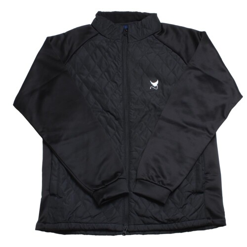 CLUNK キルト上衣 上衣 保温 防風 MULTIFUNCTIONAL WEAR フルジップ 黒いこと XL大いさ