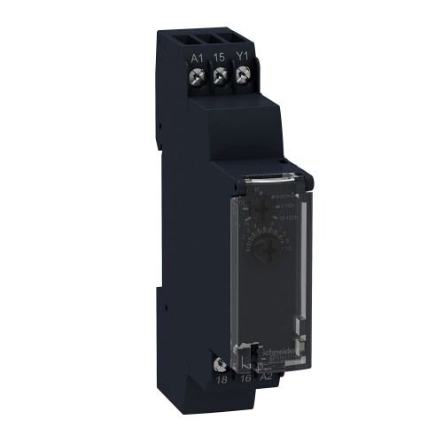 シュナイダーエレクトリック(Schneider Electric) オフディレイタイマー, Harmonyタイマー中次ぎ, 8A, 1極, 1s～100h, 24VDC または 24～240VAC 売りわたすロット：1 RE17RCMU
