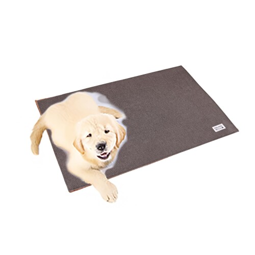サンベルム(Sanbelm) 犬用 猫用 トイレマット 下敷き PallyPallyPETS ペット撥水日和 120cm(折) ブラウン 約120×86cm ワイドシーツ 4枚 対応 ケージの下に敷く はっ水加工 吸水 洗濯できる すべり止