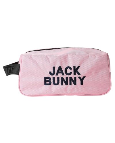 (ジャックバニー) 継続定番商品 シューズケース (ベーシックシリーズ)(ブランドロゴ) / ゴルフ 靴 / 262-6984121 090_ピンク FR｜マニッシュボーイ