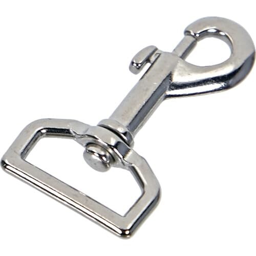 トラスコ中山(TRUSCO) ニッケルメッキ スイベルベルトナスカン 53mm ベルト幅21mm × 20 SEB-21