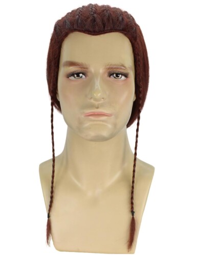 Wigs2you ウィッグ H-5655 HPO 成年者用 成人男性 万物の霊長型下士官兵 編み込み ダークオーバーンウィッグ