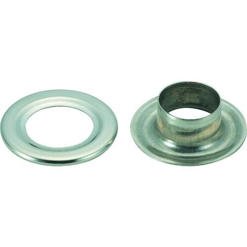 TRUSCO(トラスコ) 両面ハトメ 金管楽器Niメッキ 15粍 10組入 PTHPBN15 × 10