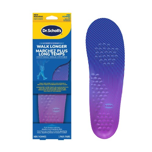 Dr. Scholl (ドクター・ショール) ?ウォーク ロンガー インソール ?ふかふかなフォームクッションで、日常での歩行やウォーキング、長時間の立ち仕事に快適さを提供し、足・脚の痛み
