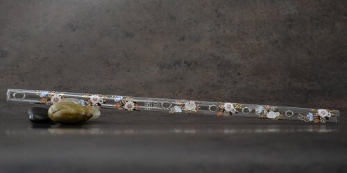 9077円 セール特価 Hall Crystal フルート Offset モデル G管 全長421mm Flute G Carolina