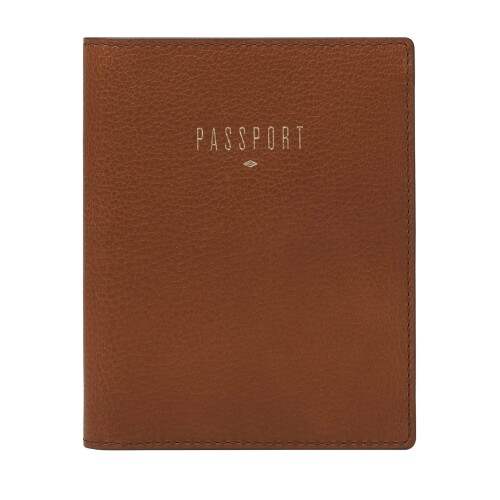 Fossil レディース TRAVEL RFID レザーパスポートケース、SLG1499200