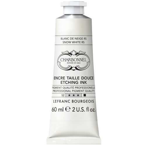 シャルボネール 版画インキ エッチングトラディショナルインク 915 スノーホワイトRS 60ml 25104915
