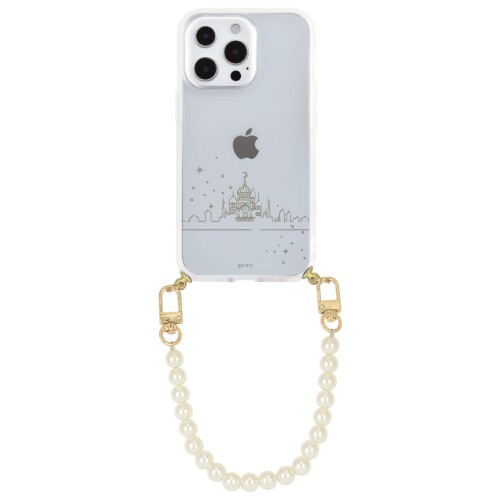 グルマンディーズ バンダイ 美少女戦士セーラームーン IIIIfit Strap iPhone 14 Pro / 13 Pro (6.1インチ) 対応 ケース ムーンキャッスル SLM-173B画像