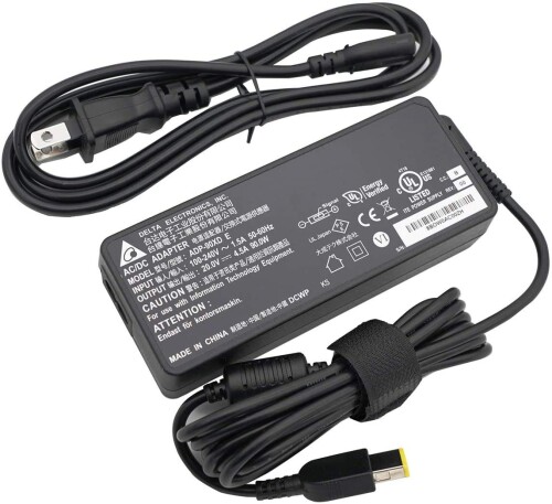DELTA 90W 20V 4.5A acアダプター レノボ Lenovo 交換用 ThinkPad E550 E555 E560 E570 E575 T460p T470p T540 T550 T560 IdeaPad Yoga 対応 電源 充電器 国内2pin仕様 PSE認証済み DAISEITECH プラグ 11.0x4.0mm 角型