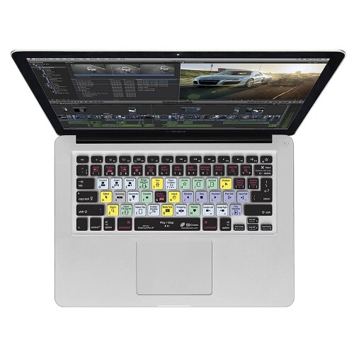 KB Covers Final Cut Pro X QWERTY 鍵盤覆いかぶせる MacBook Air/Pro用 18276