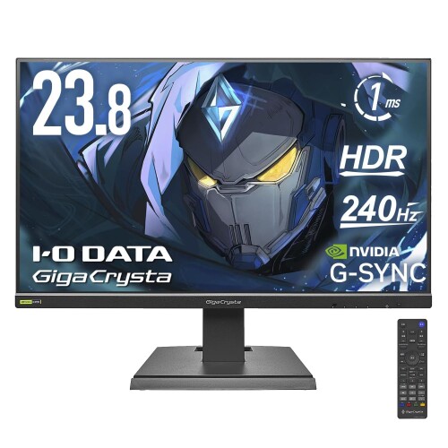 IODATA ゲーミングモニター 23.8in GigaCrysta 240サイクル ADSダイアログボックス 1ms シャドウブラック 無輝点引き受ける相応う(HDMI×2/DisplayPort/VESA相応う/週末受け支える/日本製造業者) EX-GD242UDB