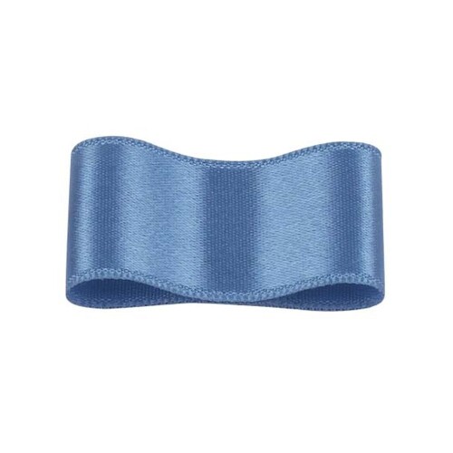 RibbonBon シルクダブルサテンリボン #081 スチールブルー 24mm幅 巻(30m) 9サイズ50色展開 8,881円