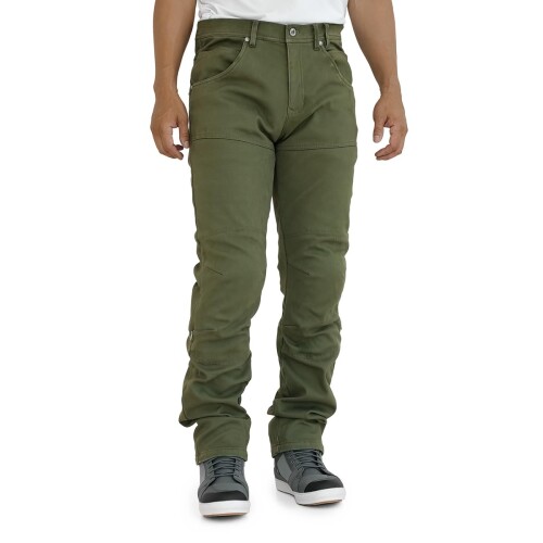 (KOMINE) バイク用 パンツ WJ-936R エニグマライトプロテクトサーマルジーンズ Khaki WL/30 07-936｜マニッシュボーイ