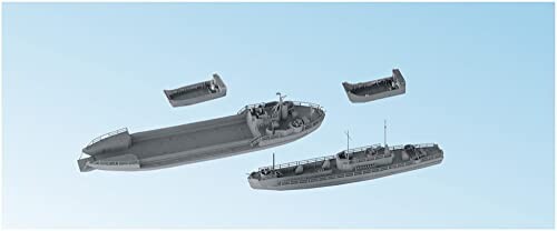 ニコモデル 1/700 第二次世界大戦 アメリカ海軍 上陸用舟艇セット LCT1隻・LCI1隻・LCM2隻セット レジンキット PN07033