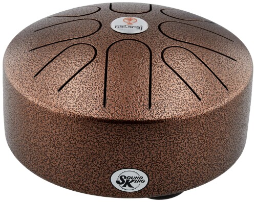 SOUND KING サウンドキング スティール・タング・ドラム 8インチ Dアケボノ音階｜和風ヒーリングスケール｜BG-STD1AC-DAK｜マレット＆収納袋付き｜アンティークコパー仕上げ