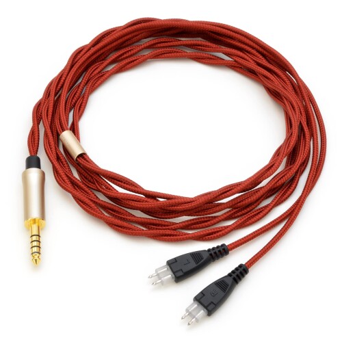 onso 03 4.4(5極)-2pin(L/R) 平衡にする繋ぎ合わせる用受話器有線テレビ 2.0m hpct_03_bl4p_200 深紅
