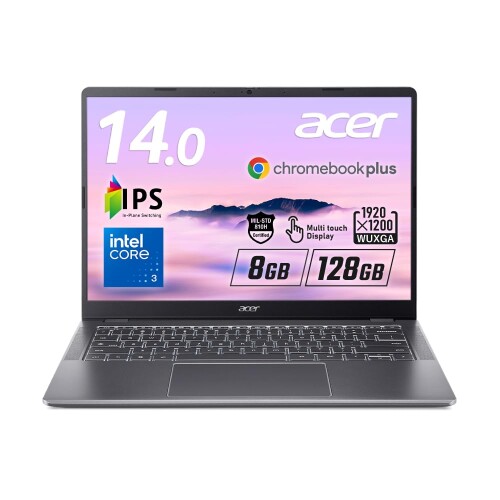 その他ノートPC本体 Acer Chromebook Intel 楽天市場】Acer クロームブック Chromebook Plus 514 Core 3 N355 AI