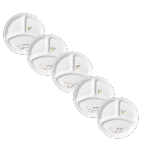 パール金属 CORELLE コレール プレート 皿 外径21.5cm 割れにくい 軽量 電子レンジ対応 オーブン対応 食洗機対応 シナモロール ランチ皿小 J385-SNC 5枚セット CP-1978|マニッシュボーイ
