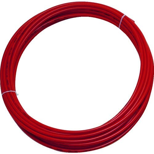 TRUSCO(トラスコ) ポリウレタンチューブ 4X2.5mm 10m巻 レッド TEN-4X2.5-10-R × 10巻