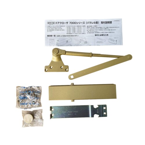 日本ドアーチェック製造 ニュースター パラレル型 ドアクローザ ストップ付 ゴールド PS-7002 1個 6,033円