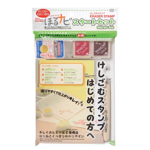 シード 消ゴムはんこ ほるナビ 乗り掛かる書き割り 5個 KH-HNT-2-5P