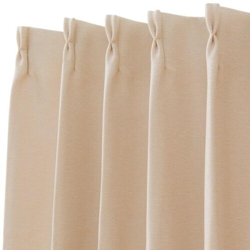 ニトリ(NITORI) 遮光1級 遮熱 防炎 覆い布 RD016 幅150×丈200cm×2枚 ベージュ NITORI 7325197