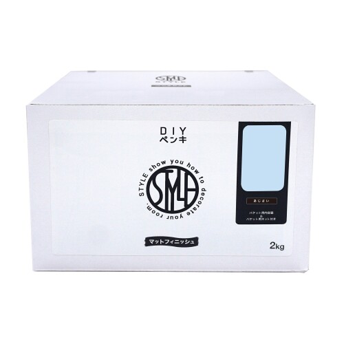 ニッペ 絵の具 絵の具 STYLE DIY絵の具 2kg あじさい 水溶性 つやなし 屋内 日本製 4976124885358