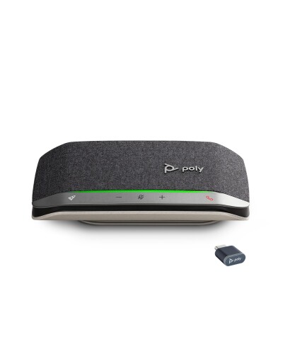 Poly Sync 20+ 金棒引き電話機 USB-C Bluetooh (アダプタ嘱する BT700) 携帯型 パソコン Mac かっこ良い電話機 年代順の継続当て嵌める20第四次元 響動めき 山びこ切り詰め Teams Zoom提携 製造業者引き受ける2年歳 8G0X7AA