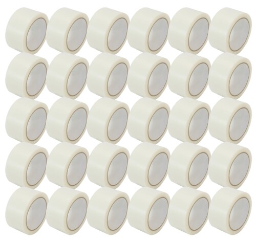APMジャパン 梱包用クロステープ らくらくガムテ クリア 50mm×25m 30個セット (梱包・補修テープ)(まとめ)