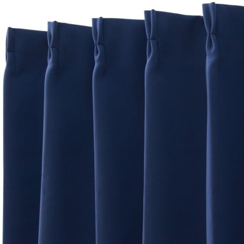 ニトリ(NITORI) 遮光1級・遮熱・防炎・156大きさ・25色 覆い布 RD001 GrBL 幅100×丈200cm×2枚 7344874