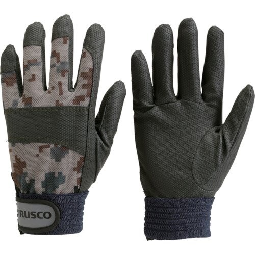 TRUSCO(トラスコ) PU偽装グローブ 薄墨色 M TPU-CMG-M x 10 双
