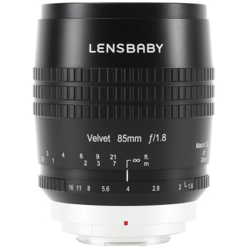 Lensbaby ホンブルグ帽水晶体 Velvet 85 興味の中心切れ間85粍 F1.8 キヤノンRFマウント フルサイズ相応う 黒いこと