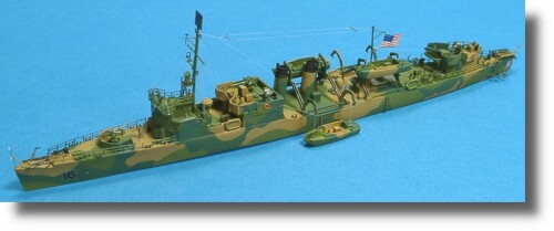 ニコモデル 1/700 アメリカ海軍 高速輸送艦 APD-16 ワード 1944年 レジンキット PN07023