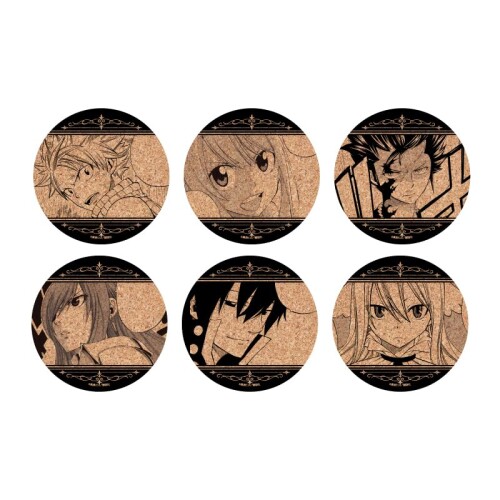 FAIRY TAIL 01 (原作コミックイラスト) コルクコースター 6個入りBOX画像