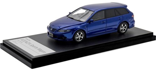 インターアライド Hi Story 1/43 マツダ アテンザ 運動競技手押し車 23S (2004) ブルーパシフィックマイカ 遣っ付ける品 HS490BL