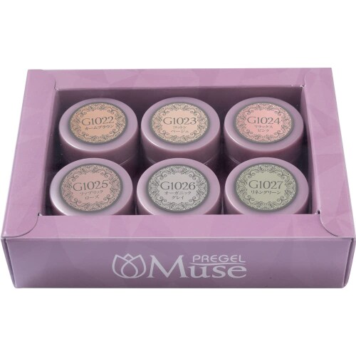 プリジェル(PRE GEL) PREGEL Muse カラージェル 自然的続きもの 6色書き割り