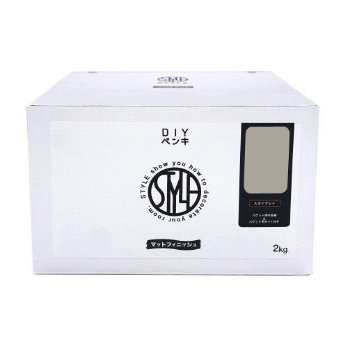 ニッペ 絵の具 絵の具 STYLE DIY絵の具 2kg 天の原薄墨色 水溶性 つやなし 屋内 日本製 4976124885037