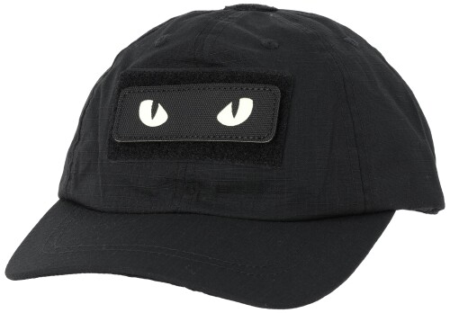 (エフスタイル) 蓄光反射紋章付 吸汗速乾 タクティカルキャップF-SD030414 黒いこと11/猫目黒いこと