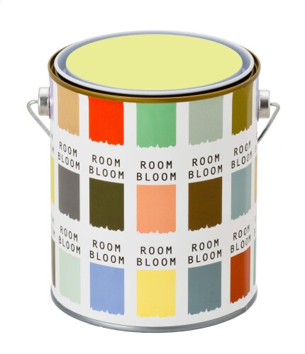 ニッペ 水性塗料(室内 壁用 内装 ペンキ) ROOMBLOOM Matte 1kg カラー:curiosity(黄色 イエロー 薄い黄色) 日本製 4580535473235