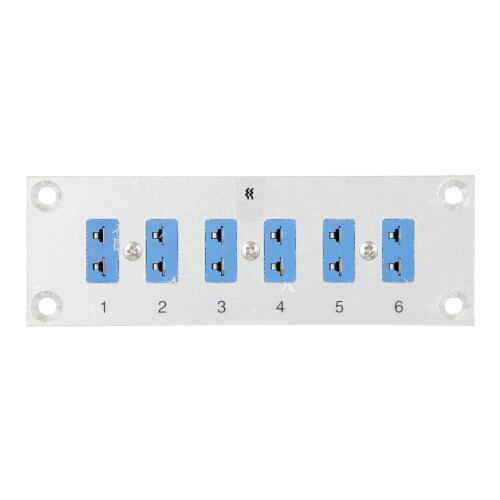 林電気工 (Hayashi Denko) 細密画熱電対コネクタージャックパネル6対 T印字機 青 113×38粍 MHJP-T6
