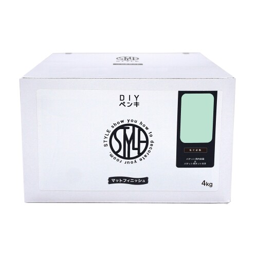 ニッペ 絵の具 絵の具 STYLE DIY絵の具 4kg ちぐさ色 水溶性 つやなし 屋内 日本製 4976124886768 塗料缶・ペンキ-塗装用品-DIY・工具