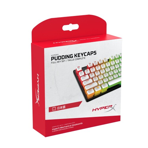 ハイパーエックス(HyperX) ABSプディングキートップ フル108キーセット ホワイト 2年保証 644H9AA#ABJ