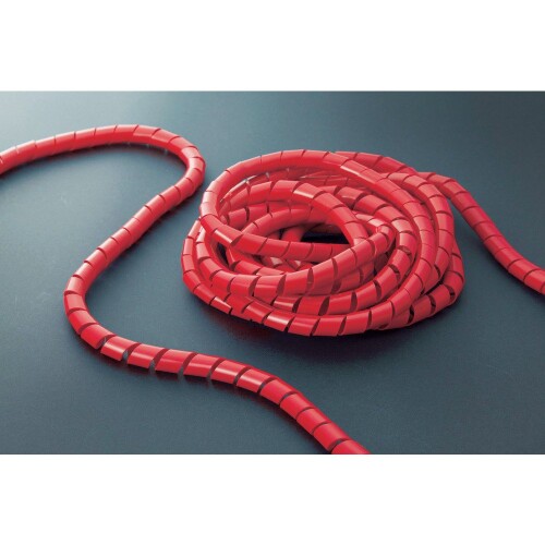 TRUSCO(トラスコ) スパイラルチューブ10m 結束径6.0~30.0 赤 TSP8R x 10 巻