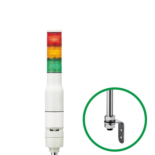 シュナイダーエレクトリック(Schneider Electric) 積層式LED見せびらかす灯 LOUTつづき物 (呼びりん付き添い人） 3段 赤 黄 緑 ARRLOUTWB-100-3