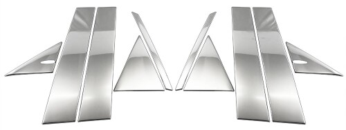 BRIGHTZ クラウンクロスオーバー TZSH35 AZSH35 超鏡面ステンレスメッキピラーバイザー 10PC 無用 TZSH AZSH H35 35 クラウン クロスオーバー｜マニッシュボーイ