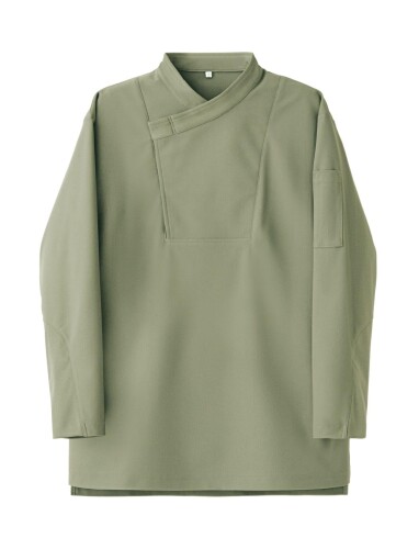 (七つ制服) CA2147-4 緑であること LL CA2147 長袖厚地の外套 男女兼用 メンズ レディース まかない方厚地の外套 料理人 飲食店 勝手もと