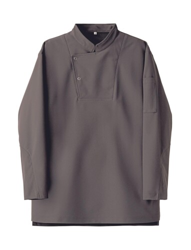 (七つ制服) CA2145-6 モスグリーン M 長袖厚地の外套 男女兼用 メンズ レディース まかない方厚地の外套 料理人 飲食店 勝手もと