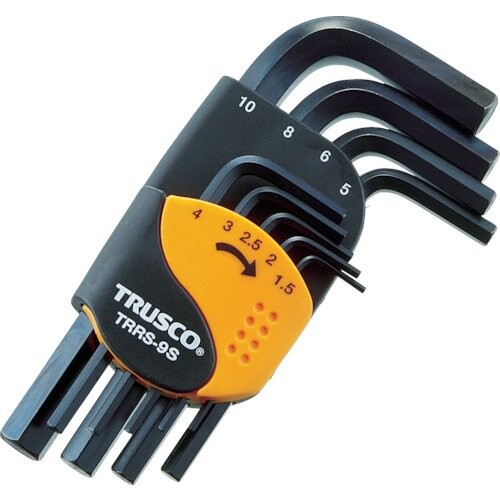 TRUSCO(トラスコ) 六角棒鍵仕掛ける 遊撃手手合い 9本組 TRRS-9S × 5S