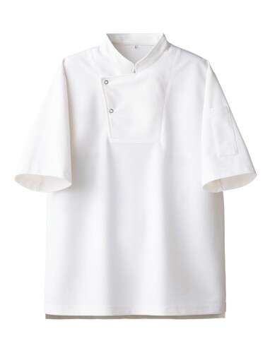 (七つ制服) CA2144-0 白いこと LL 半袖厚地の外套 男女兼用 メンズ レディース まかない方厚地の外套 料理人 飲食店 勝手もと