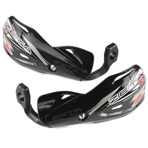 ジータレーシング(ZETA RACING) インパクトX3ハンドガード ブラック 汎用 ハンドルバークランプタイプ クランプ幅:14mm 泥 飛び石 保護 モトクロス MX レース 角度調整 ダートフリーク Dirtfreak|マニッシュボーイ